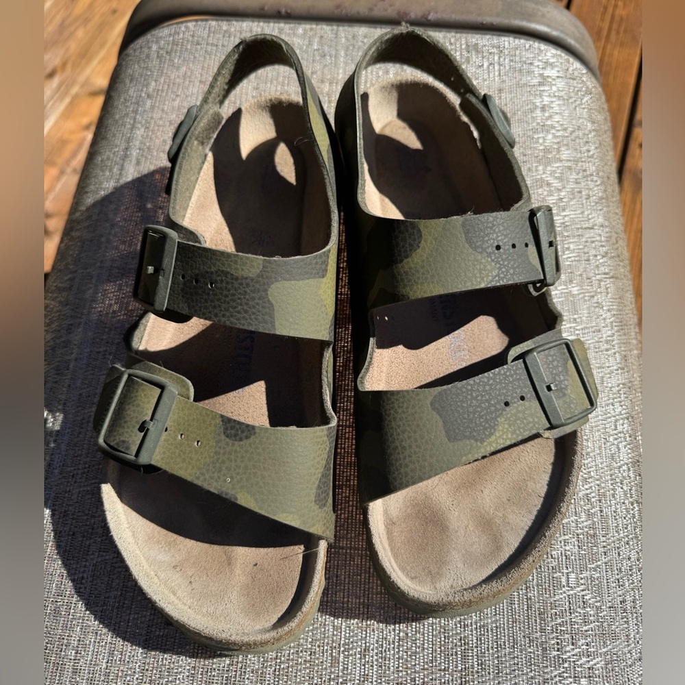 Birkenstock Sandals with Camouflage Design